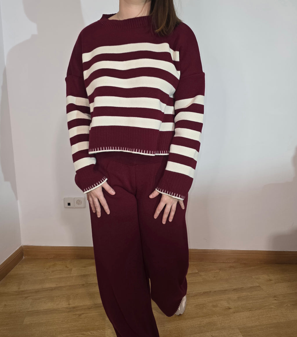 Conjunto Canela Burdeos